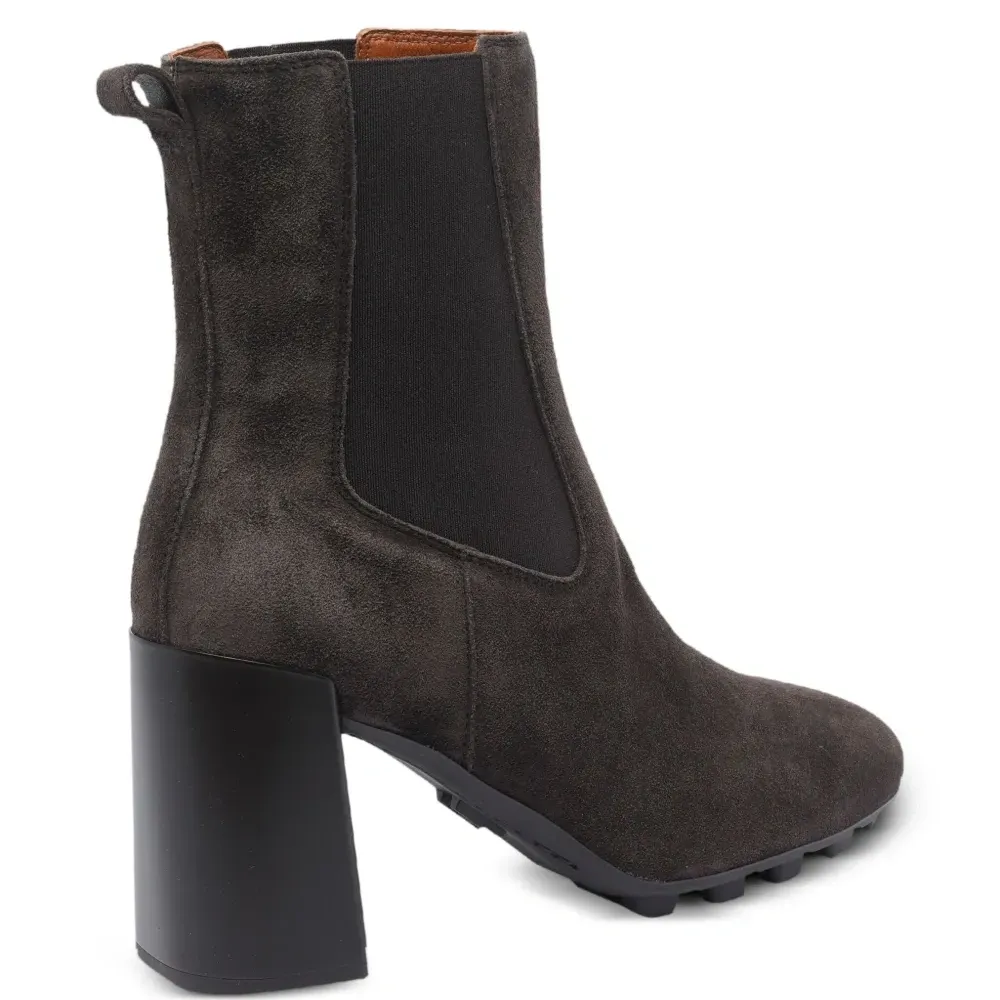 Ботильоны на блочном каблуке