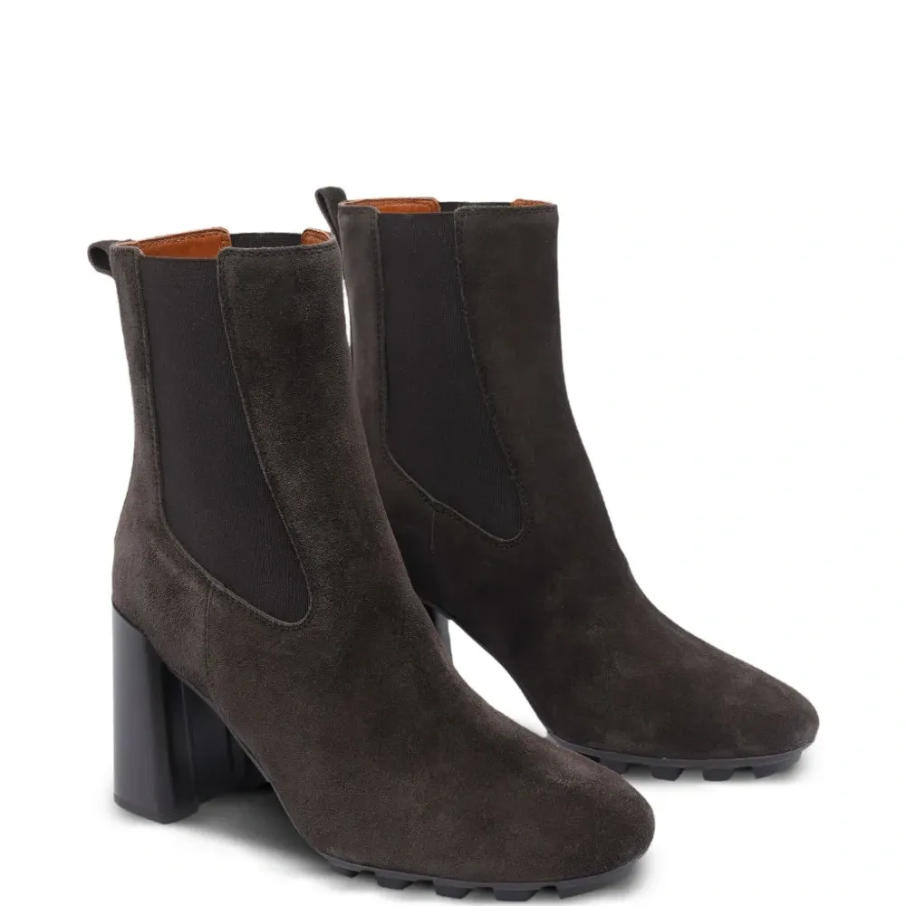 Ботильоны на блочном каблуке