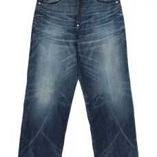 Джинсы с эффектом потертости