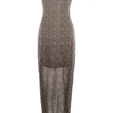 Декорированное платье миди