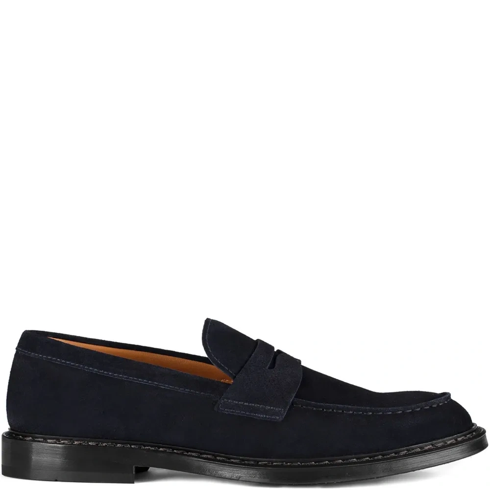 Замшевые пенни-лоферы