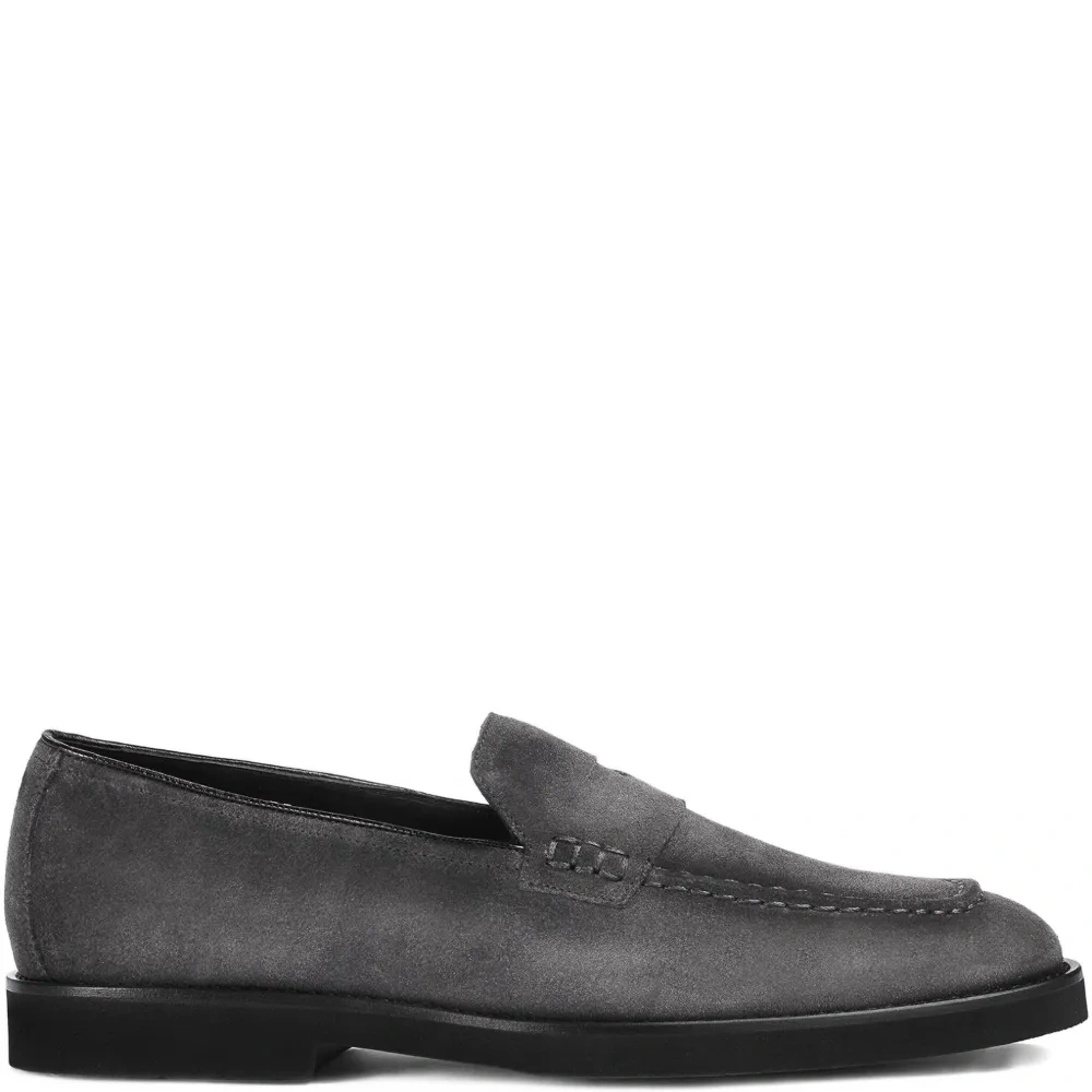 Замшевые лоферы