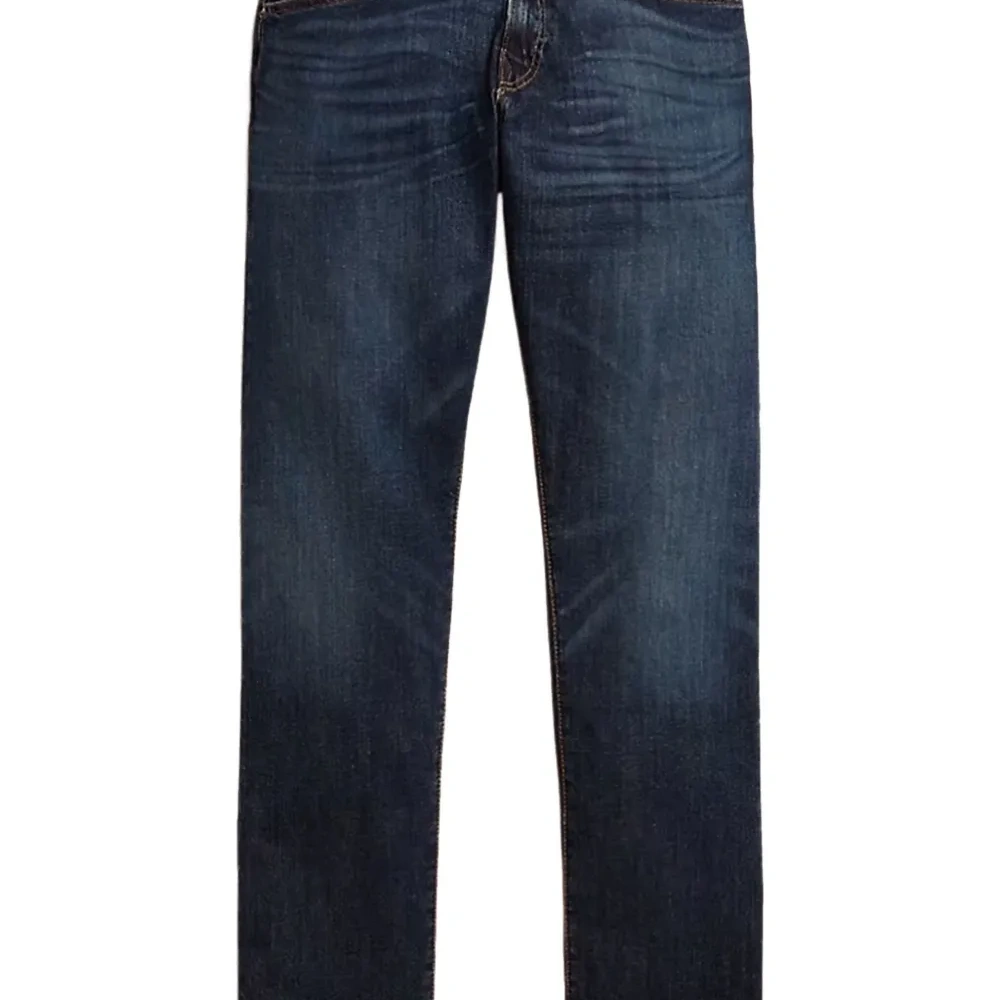 Джинсы с вышитым логотипом