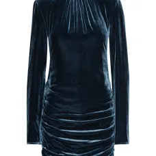 Бархатное платье мини