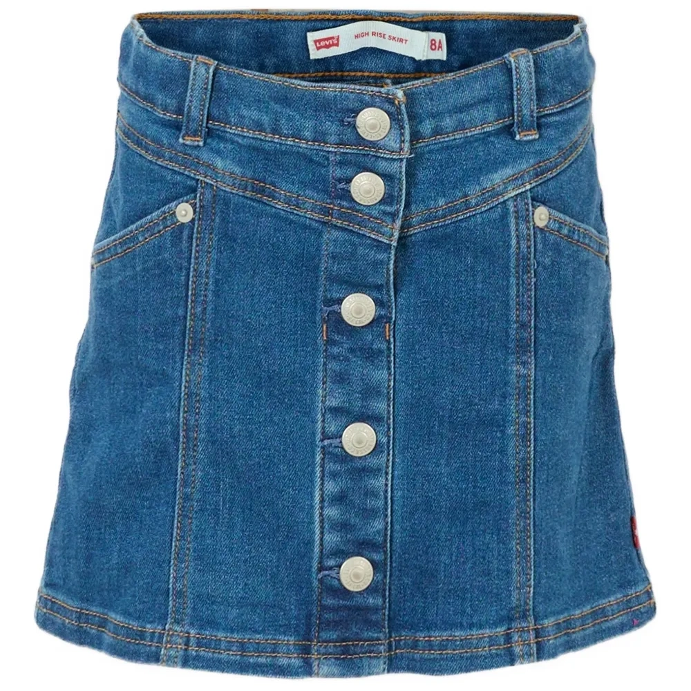 Джинсовая юбка на пуговицах