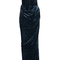 Бархатное платье макси