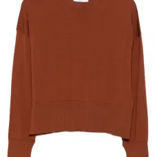 Шерстяной свитер с круглым вырезом