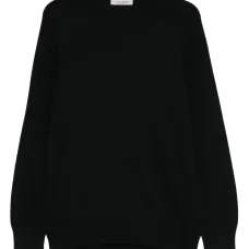 Свитер в рубчик с круглым вырезом