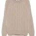 Свитер в рубчик с круглым вырезом