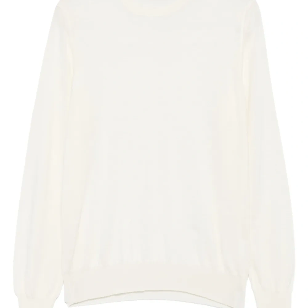 Шерстяной свитер с круглым вырезом