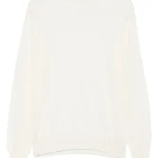 Шерстяной свитер с круглым вырезом