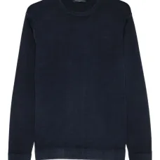 Шерстяной свитер с круглым вырезом