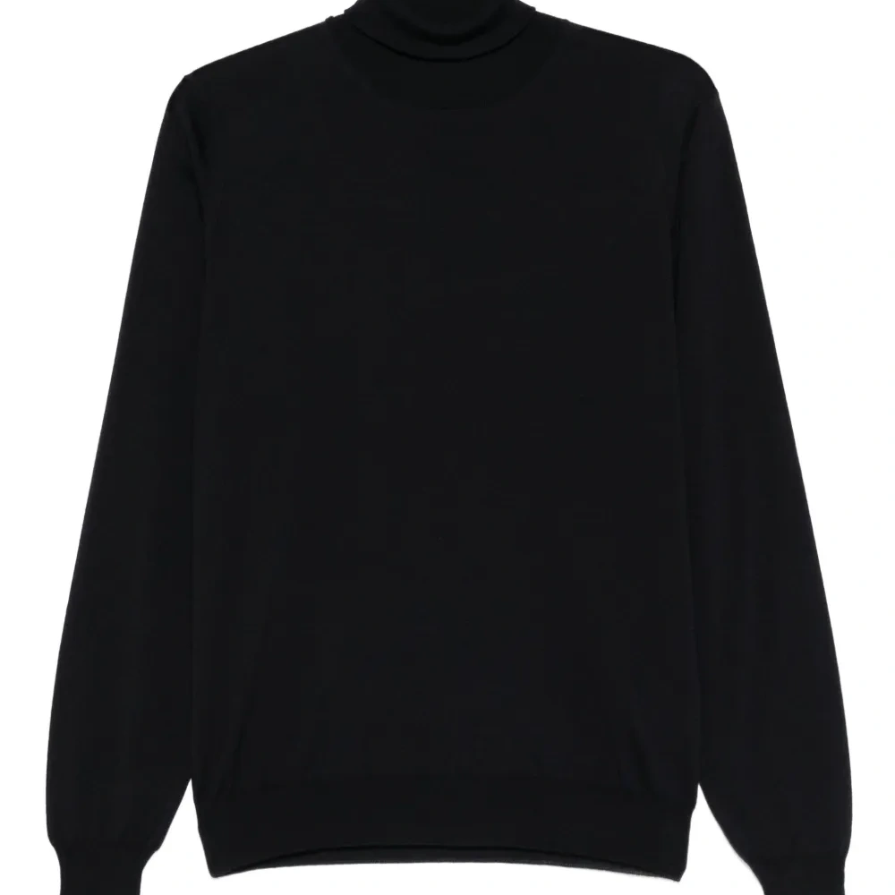 Шерстяной свитер с высоким воротником