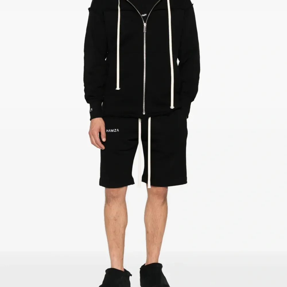 Худи на молнии с бахромой Худи на молнии с бахромой