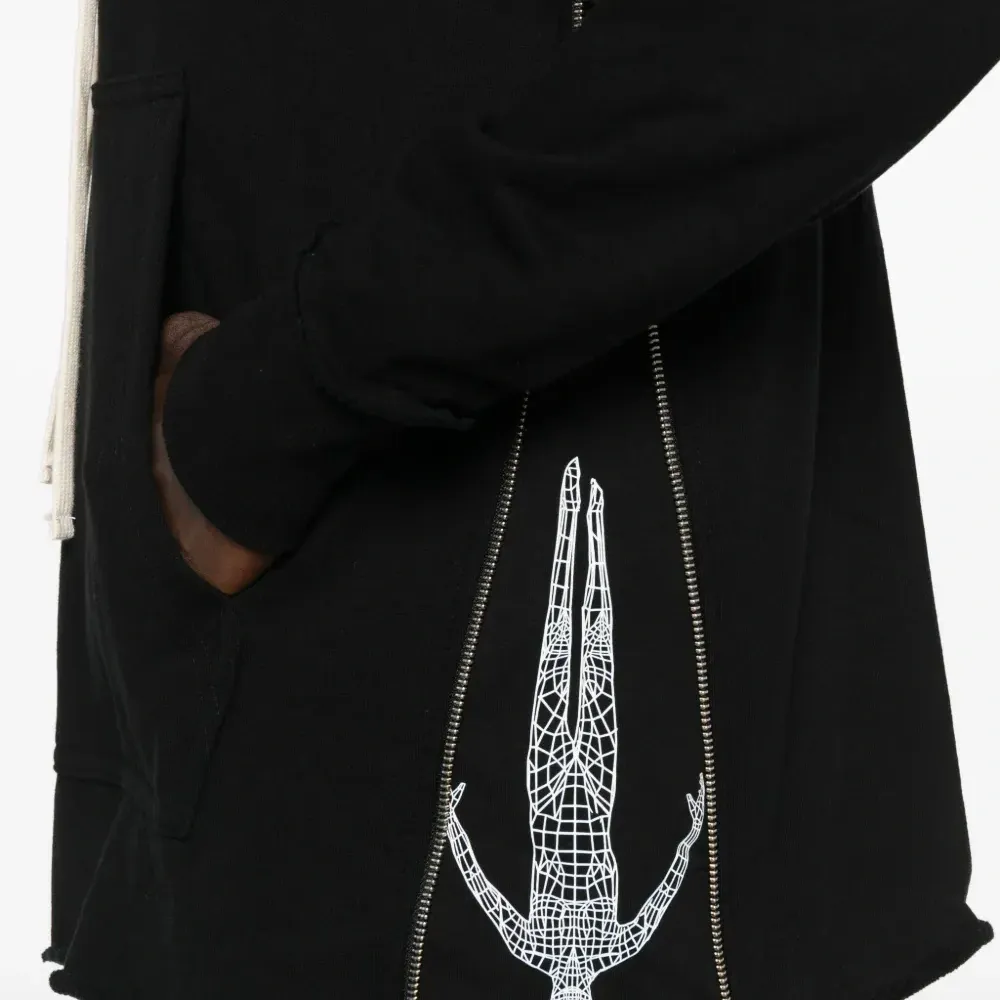 Худи Dark с молнией сбоку