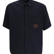 Рубашка с короткими рукавами и накладным карманом