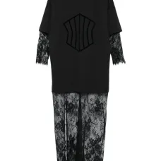 Кружевное платье макси Venice