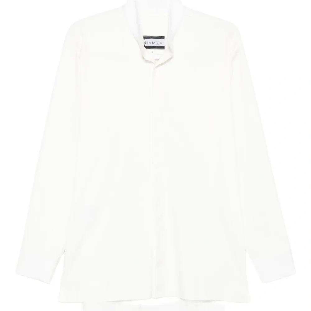 Рубашка с воротником-стойкой