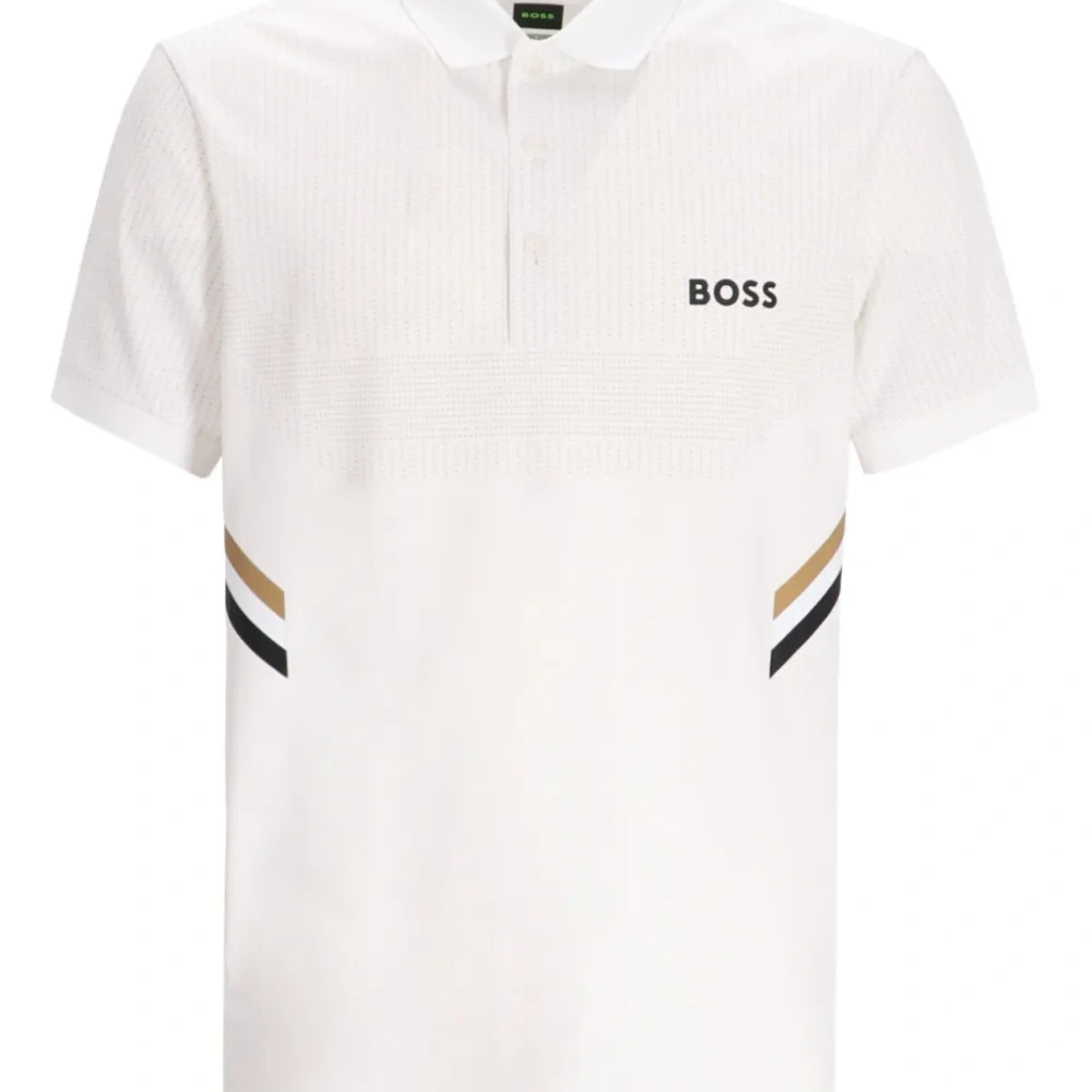 Рубашка поло с отделкой в полоску