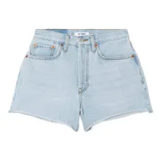 Шорты 70s с завышенной талией и бахромой