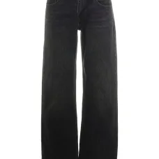 Прямые джинсы с заниженной талией