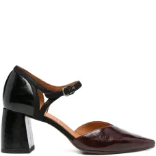 Туфли на блочном каблуке с ремешком на щиколотке