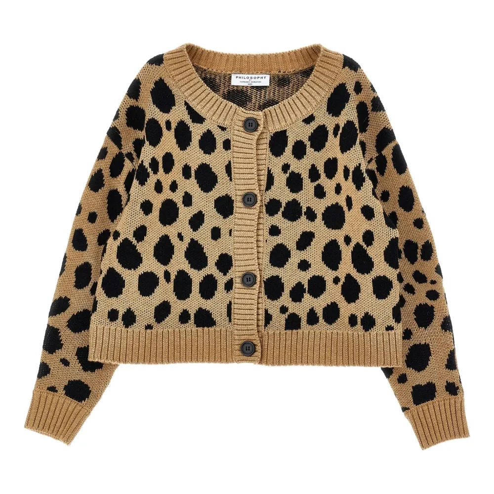 Кардиган с леопардовым принтом