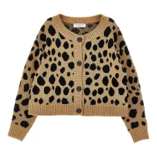 Кардиган с леопардовым принтом