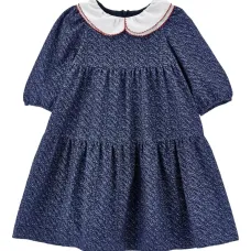 Платье с оборками и воротником Питер Пэн Платье с оборками и воротником Питер Пэн