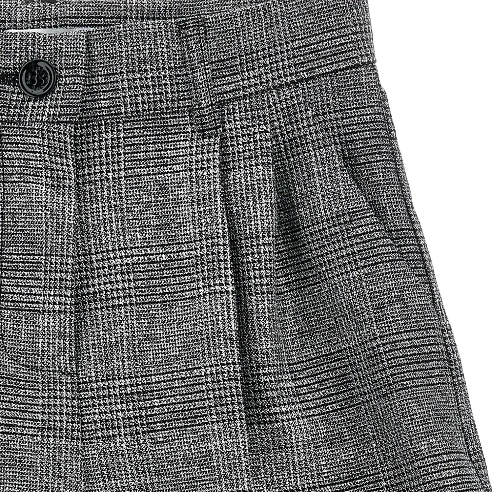 Клетчатые брюки со складками