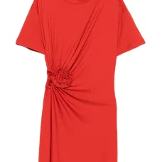 Платье мини Carmen с цветочной аппликацией