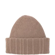 Шапка бини в рубчик с эффектом металлик