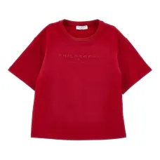 Футболка с логотипом и блестками