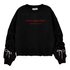 Толстовка с кулиской на рукавах