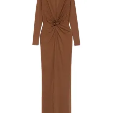 Платье миди с драпировкой