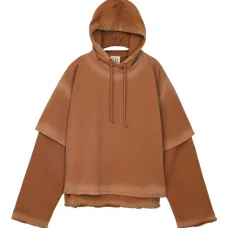 Многослойное худи с бахромой Многослойное худи с бахромой