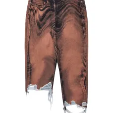 Джинсовая юбка асимметричного кроя