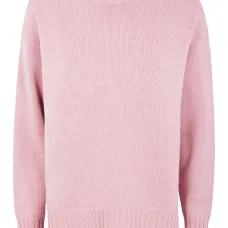 Шерстяной свитер в рубчик