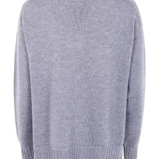 Шерстяной свитер с V-образным вырезом