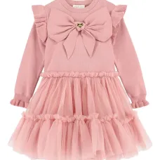 Платье из тюля с бантом