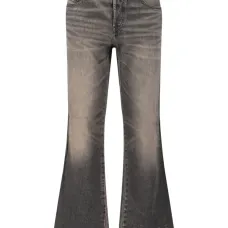 Джинсы bootcut с эффектом потертости