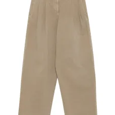 Широкие брюки со складками