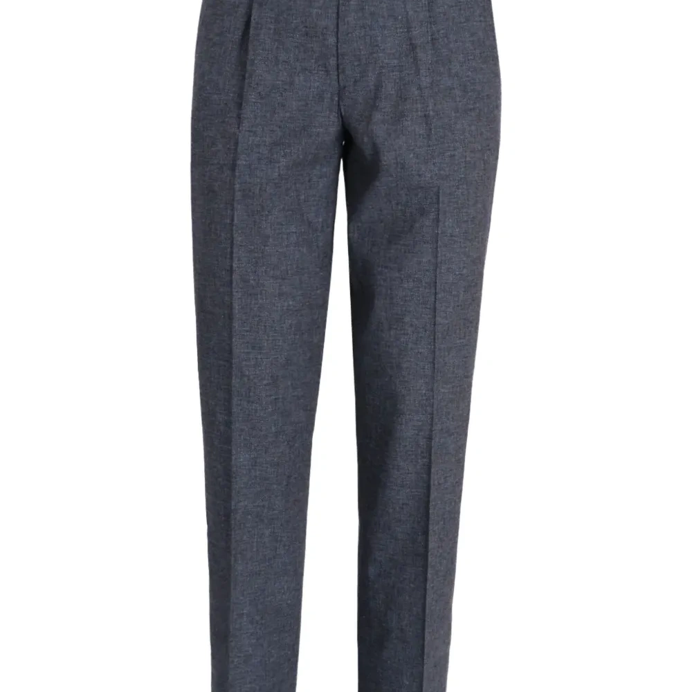 Брюки прямого кроя со складками