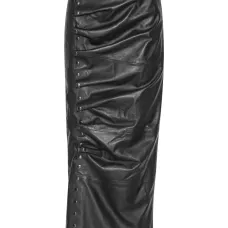 Юбка макси из кожи Юбка макси из кожи