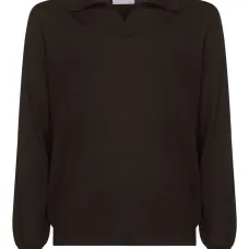 Рубашка поло с V-образным вырезом