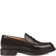 Кожаные лоферы с прорезью для монеты