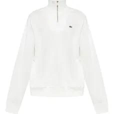 Толстовка с воротником на молнии и вышивкой