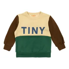 Толстовка из органического хлопка в стиле колор-блок