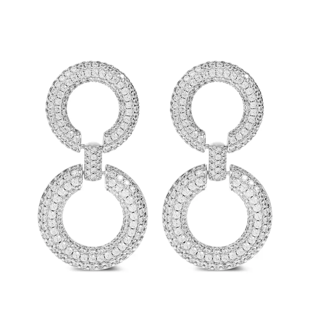 Серьги с кристаллами