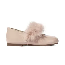 Балетки с меховой отделкой